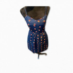 🎀.CREW Seaside Cami Dress Blue Watermelon 2